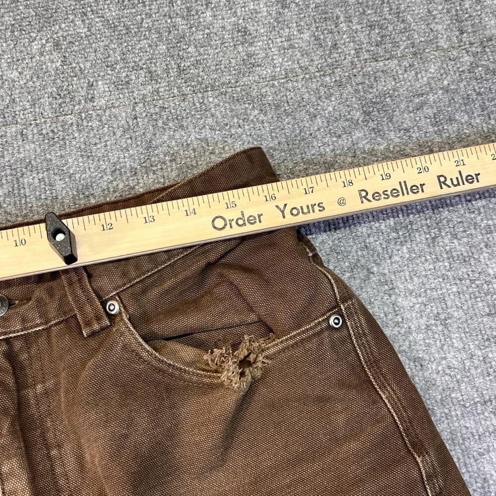 Duluth Trading Co Pants Mens 34x34 Brown Canvas Khakis Relaxed Fit Workwear - Picture 12 of 12